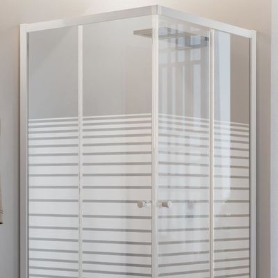 Cabine Paroi Douche 80x80 H198 Transparent 6mm mod. Alabama