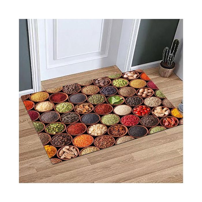 Tapis De Bain En Polyester Super Absorbant Avec Motif Citrouille Et