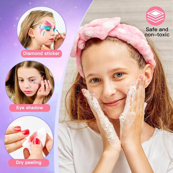 Faux Maquillage Enfant Fille Coffret Beauté Hape : Malette Maquillage Et Accessoires En Bois Mon Premier Coffret Beauté