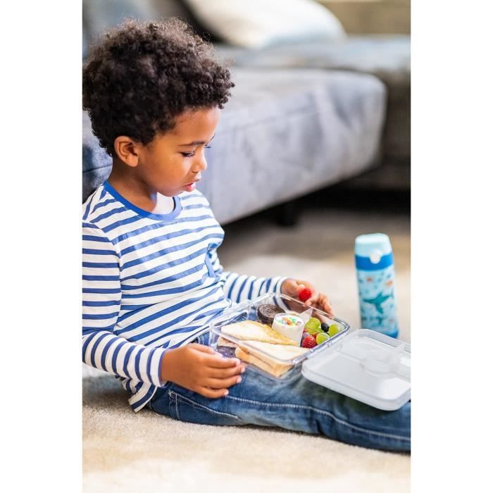 Boîte Bento Compacte Pour Enfants Sans BPA - Design Licorne, Anti-fuite, Légère, Avec Autocollants Personnalisables