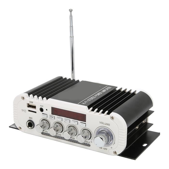 Amplificateur Audio, 12V Mini Amplificateur de Puissance Numérique Hifi  Amplificateur Stéréo avec Télécommande pour Enceinte - Cdiscount TV Son  Photo