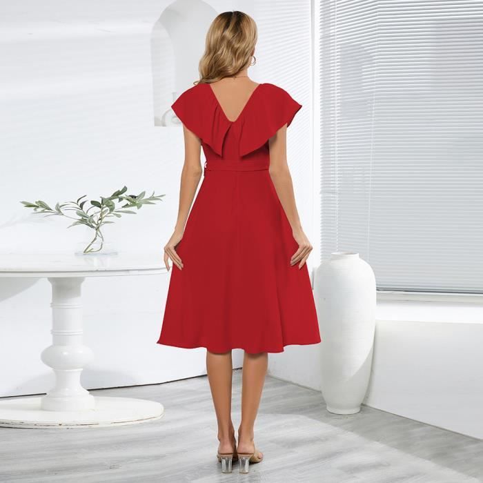Robe manches on sale volantées