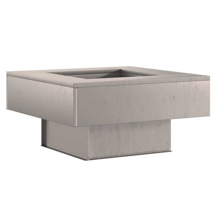Foyer Brasero De Terrasse 42x42x45 Cm - Cheminée Extérieure Acier Noir Pour Jardin