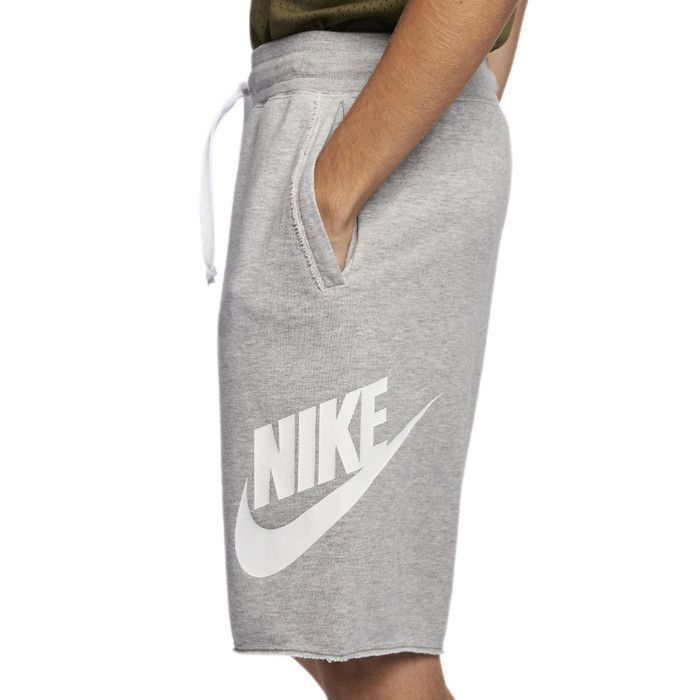 Short Nike SPORTSWEAR ALUMINI Homme Gris Taille elastique Poches laterales Ref. AR2375 064 Grigio Cdiscount Sport