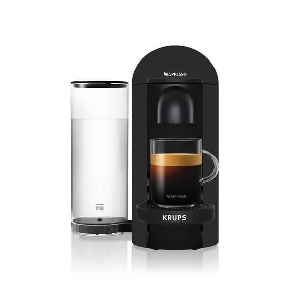 KRUPS NESPRESSO YY3922FD Vertuo Plus Machine à café expresso, 5 tailles de tasses, Technologie Centrifusion™ brevetée, Noir Mat