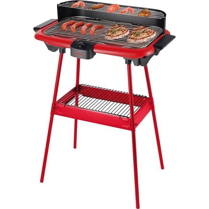 DOMOCLIP - Barbecue électrique sur pieds Rouge - DOM297