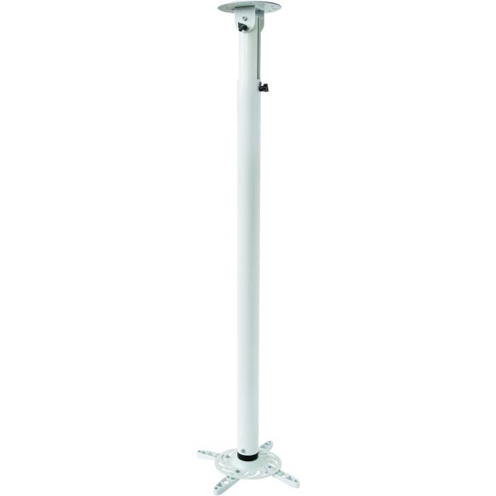 INOTEK  PCM 200-110-197 W Support plafond pour vid&eacute;oprojecteurs avec mat r&eacute;glable de 110 cm &agrave; 197 cm 