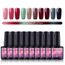 Coscelia Lot 10 Couleurs Vernis Semi Permanent Soak Off Gel Uv Led Gel Couleurs Vernis à Ongles En Gel Débutant 8ml Nail Art Kit