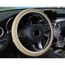 Couvre volant de voiture beige diametre 37-39 cm