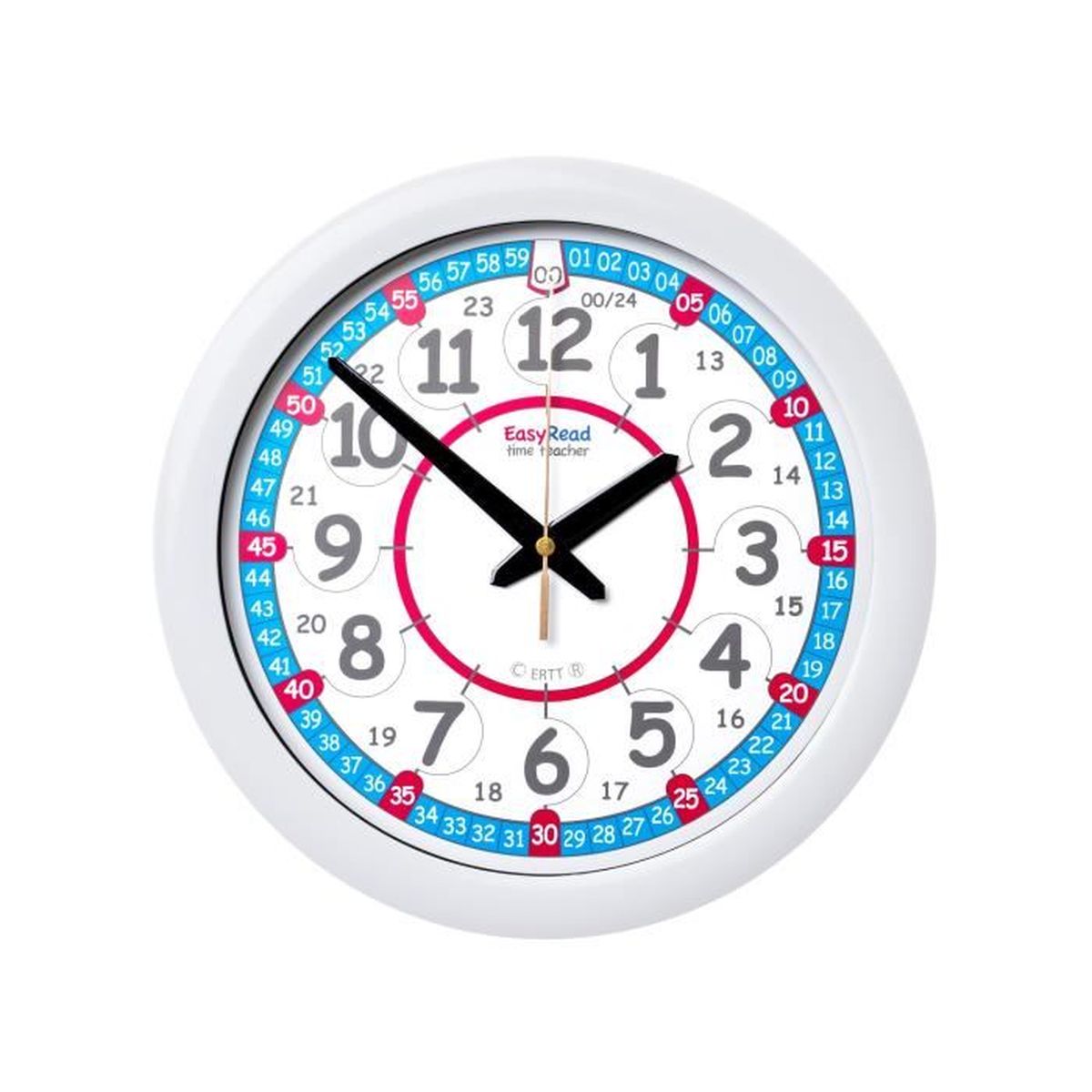 EasyRead Time Teacher Horloge murale pour enfantsignant avec affichage
