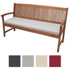 BEAUTISSU HOME STYLE Beautissu Coussin banc Base BK 150x48x5cm Gris clair - Coussin banquette pour terrasse – Matelas exterieur confortable