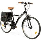 MOMABIKES Vélo Trekking MOMA BIKES HYBRID 28" Aluminium SHIMANO 18 Vitesses Suspension avant