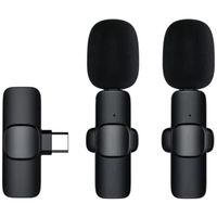 Microphones Lavalier sans fil, microphone de lavalier sans fil for téléphone, plug-play micro enregistrement vidéo réduction du[46]