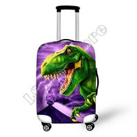 QE272 - L - Housse de protection pour valise élastique 18 32 pouces, Animal mignon, Chien, Panda, Dinosaure,