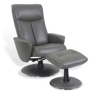 Fauteuil de Relaxation Manuel My New Design - Nephos - Cuir Anthracite