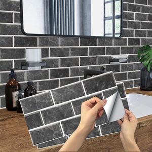 15 Stickers Adhésifs Carrelages |Sticker Autocollant Carreaux De Ciment - Mosaïque Carrelage Mural Salle De Bain Et Cuisine | Carreaux De Ciment Adhésif Mural - Azulejos - 20 X 20 Cm - 15 Pièces