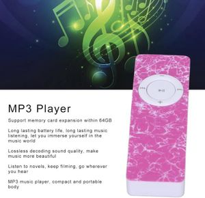 LECTEUR MP3 Lecteur MP3 Portable, Carte Mémoire de 64 Go, Qual