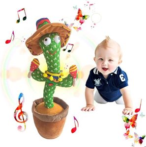 Cactus Qui Danse Et Parle - Jouet Interactif Avec LED, Fonction Enregistrement/répétition | Cadeau Enfant, Décoration Amusante