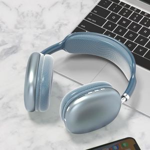 CASQUE - ÉCOUTEURS 2 bleus-Écouteurs sans fil Bluetooth P9, avec micr