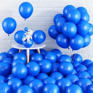 BALLON DÉCORATIF  Lot De 60 Ballons En Latex Bleu Foncé De 30,5 Cm P