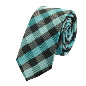 Turquoise Couleur au choix Oblique-Unique Cravate étroite 