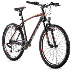 VÉLO ASSISTANCE ÉLEC Vélo électrique VTT musculaire Leader Fox Mxc 2023 - noir/orange - 160/168 cm