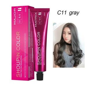 COLORATION C11 Gray - Shampoing À Coloration De Cheveux En Forme De Sirène Pour Homme Et Femme, Teinture Capillaire Douc