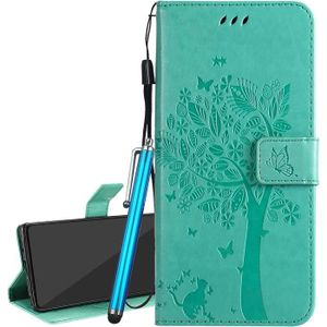 Ysimee Compatible avec Coque Samsung Galaxy A8 2018,Housse en Cuir Portefeuille Attrape Rêved Hibou Imprimé Etui Fermeture Aimantée Coque Protecteur avec Porte-Carte Poche et Fonction Stand,Violet 
