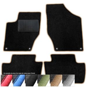 Lot De 4 Tapis Textiles Originaux Pour Citroën C4 Cactus (2014-2024) - Noir