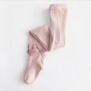 LEGGING Leggings Chauds en Coton pour Fille de 0 à 6 Ans,Pantalon pour Bébé-Pink Bow Tights-0 to 1 year