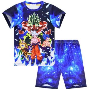 Ensemble de vêtements Dragon Ball Z Goku Enfant Garçon 3D Impression T-s