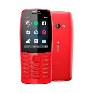 Téléphone portable Téléphone mobile Nokia 210 de couleur rouge, écran