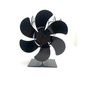 Ventilateur à double tête pour poêle à bois 8 lames, écologique et