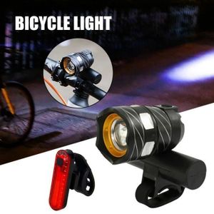 ECLAIRAGE POUR VÉLO gift-Lumières de vélo rechargeables USB avec feu a