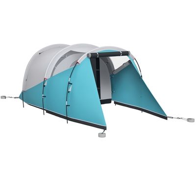 Tente De Camping Ultralégère 1-2 Personnes - Polyester Imperméable, Fibre De Verre - Double Couche Avec Moustiquaire - Poids ~850g-1kg - 6
