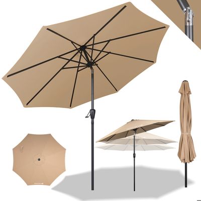 Parasol Inclinable de Jardin - 270cm - avec Cadre en Métal Protection Solaire pour Terrasse Parasol Inclinable de Jardin - 270cm - avec Cadre en Métal Protection Solaire pour Terrasse