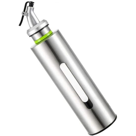 Distributeur D'huile En Inox Hemobllo - Capacité 450 Ml, Poignée Incurvée Anti-chaleur - Pour Huile, Vinaigre