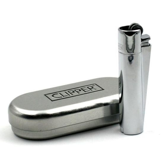 Briquet clipper en métal