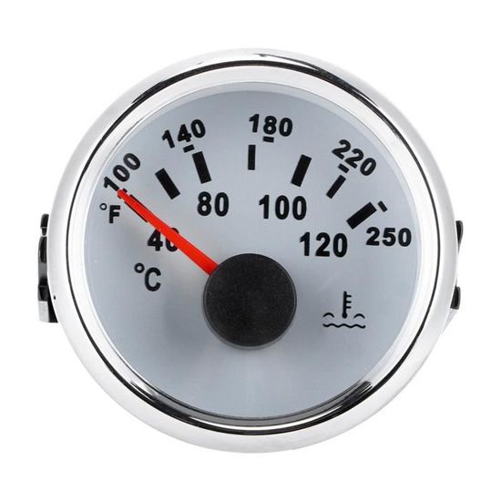 Jauge Température Huile 52mm Avec LED - 50-150°C, Pointeur Voiture 2 Pouces, Installation Facile