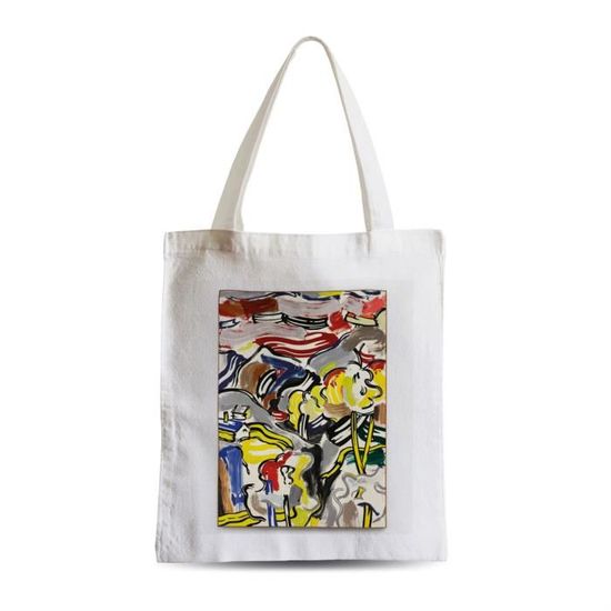 Grand Sac Shopping Super Papa Rouge - Logo Super Héros, 38x42 Cm, Polycoton Résistant, Idéal Plage, Courses, Fac