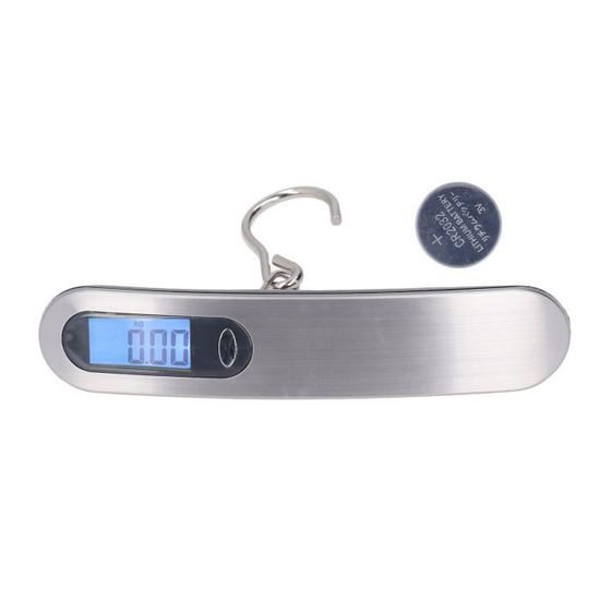 Balance Numérique électronique Portable 50 Kg/10 G Avec Crochet De Mesure Ruban A Mesurer Et Ecran Lcd Retroeclaire 97042806