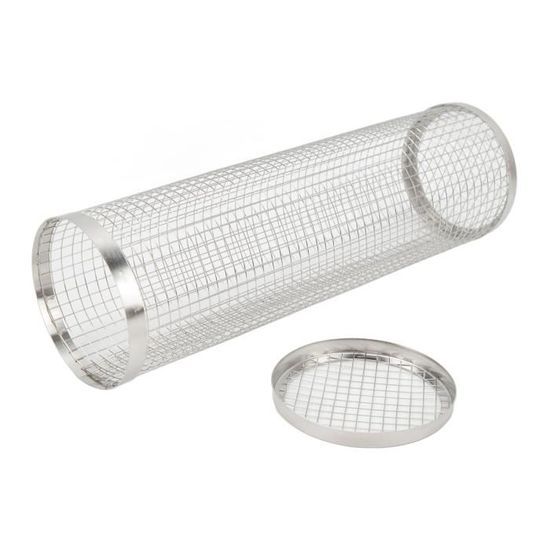 Panier Rôtisserie Pour Four Et Friteuse à Air | Acier Inoxydable, Porte Mobile, Pour Fruits Secs, Noix, Grillades