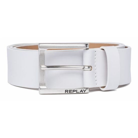 REPLAY Classic Belt [195236] - ceinture ceinture Optical white (blanc ...