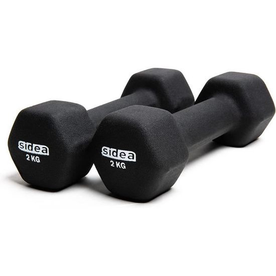 Haltères Néoprène Athlyt - 1kg à 10kg - Hexagonaux Antidérapants - Fitness Maison