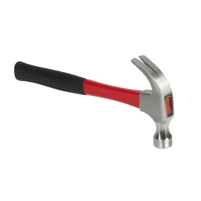33 cm 310 mm Vogueing Marteau arrache-clou 453,6 g Manche en fibre de verre multifonction Manche souple Outil pour réparation domestique et bricolage 