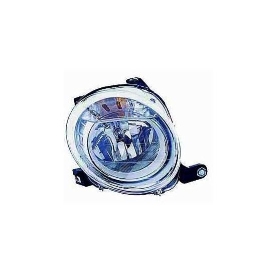 Phare Optique avant gauche pour ABARTH 500, 595-695 de 2008 à 2015, H7, (supérieur), Neuf.