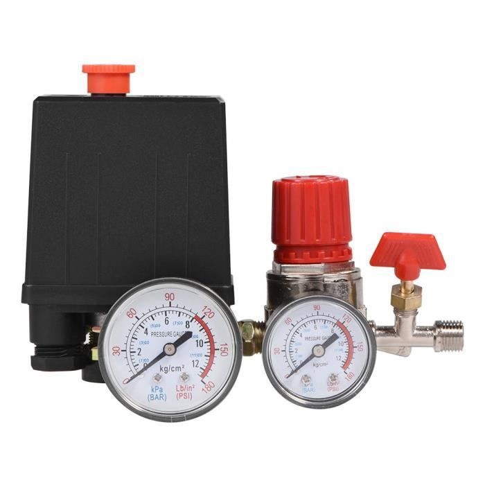 Le Commutateur De Valve De Pression De Compresseur D'air 3000L / Min Avec Le Régulateur De Pression Mesure Le Cachetage De Type V