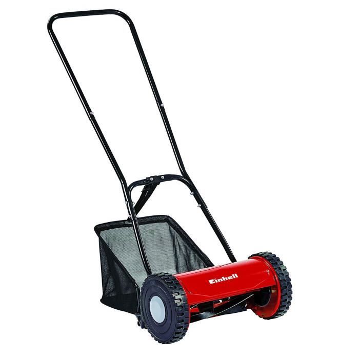 Einhell Tondeuse à main GC-HM 30 (Largeur de coupe 30 cm, Réglage de la hauteur de coupe 15-42 mm en continu, Diam. Des roues 218