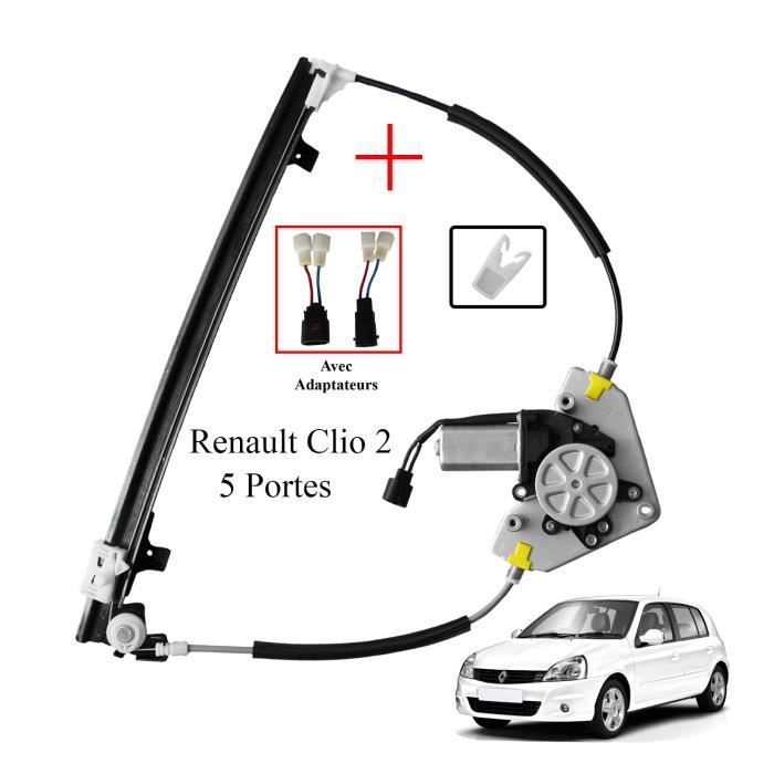Lève vitre avec moteur pour Renault Clio 2 et Clio 2 Campus 5 Portes depuis 1998 - AVANT GAUCHE (côté conducteur)