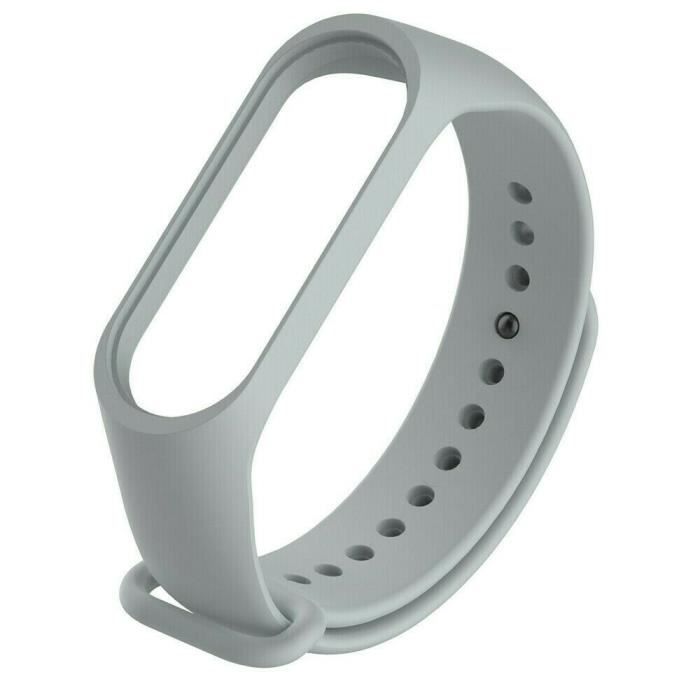 Bracelet de montre connectée compatible mi band 3 et 4 montre intelligente sport Gris